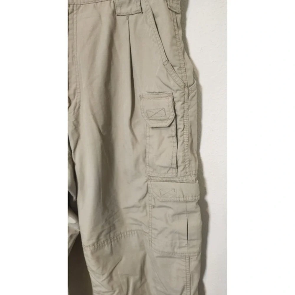 5.11 Tactical Series Cargo Military Pants Mens Khaki Elastic Waist 36x30 Pockets